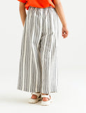 STRIPED STRAIGHT FIT CULOTTE BOTTOM