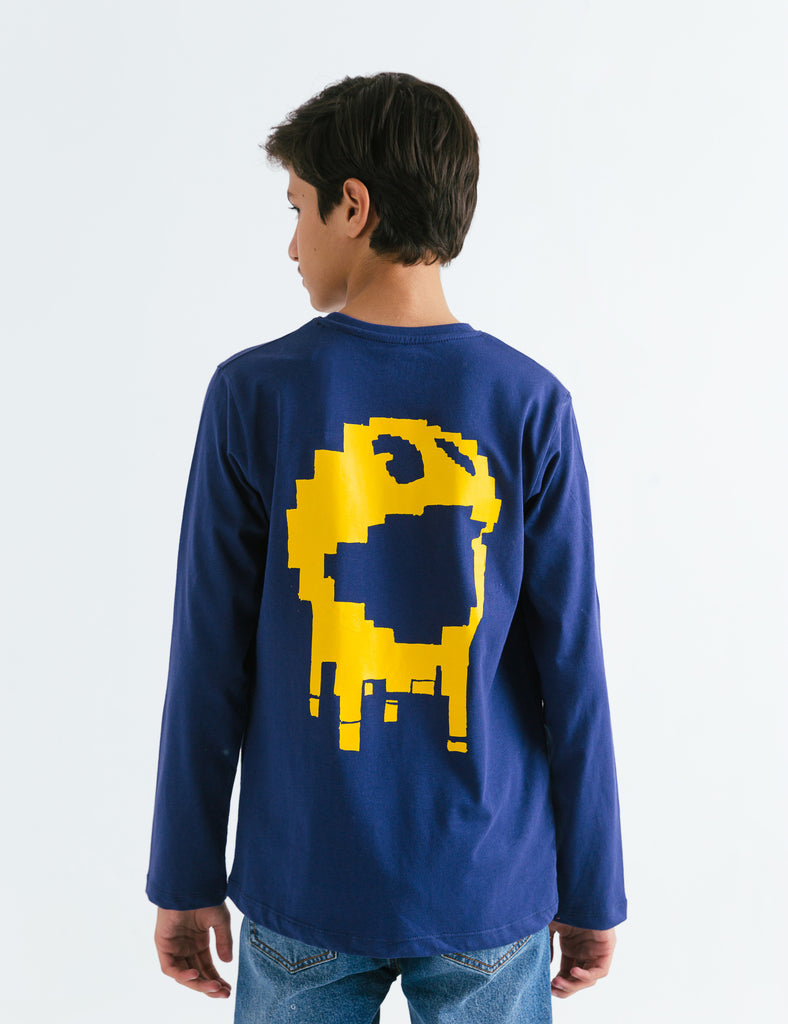 PAC MAN EMBROIDERD POCKET TEE