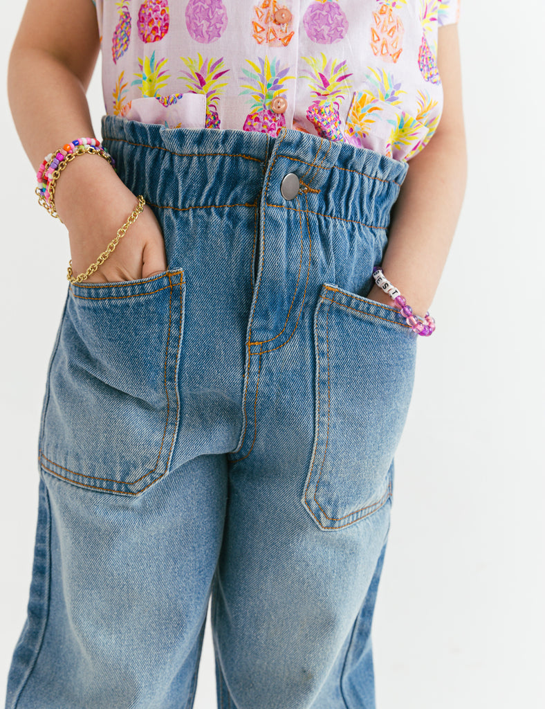 Paperbag Waist Band Jeans