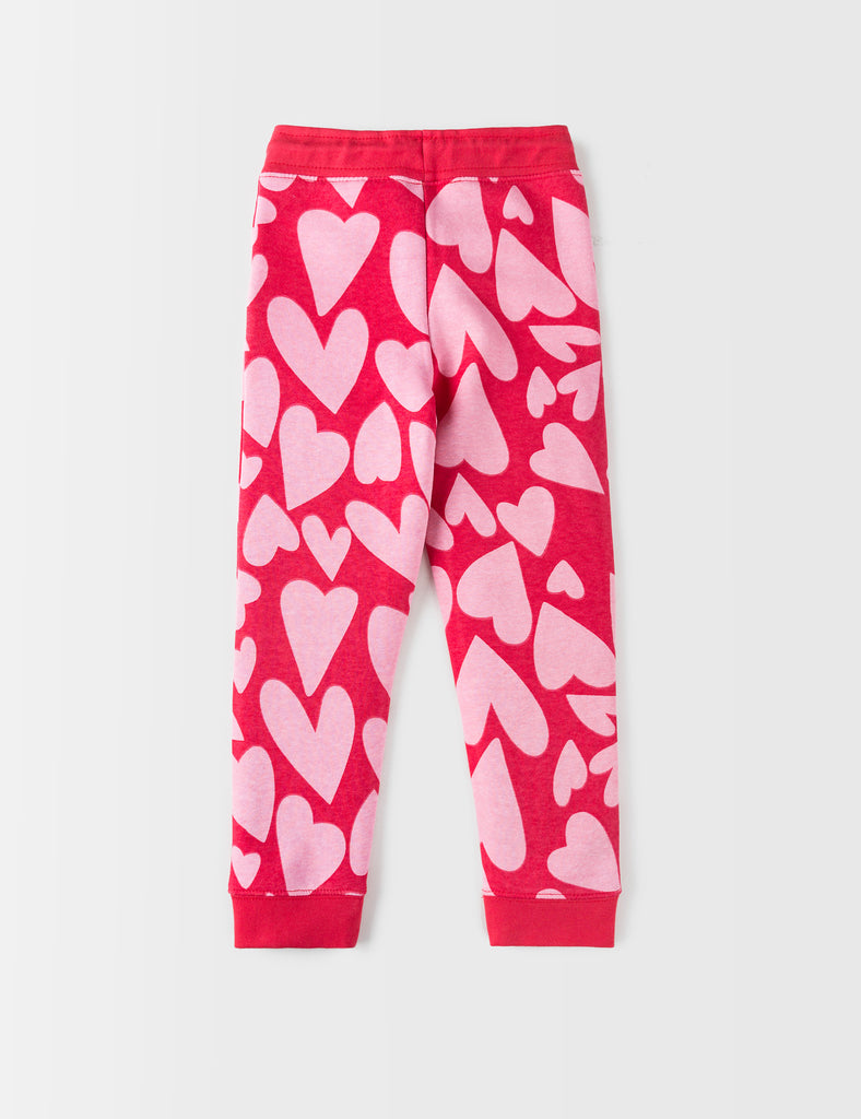 Hearts Printed Jogger Pants