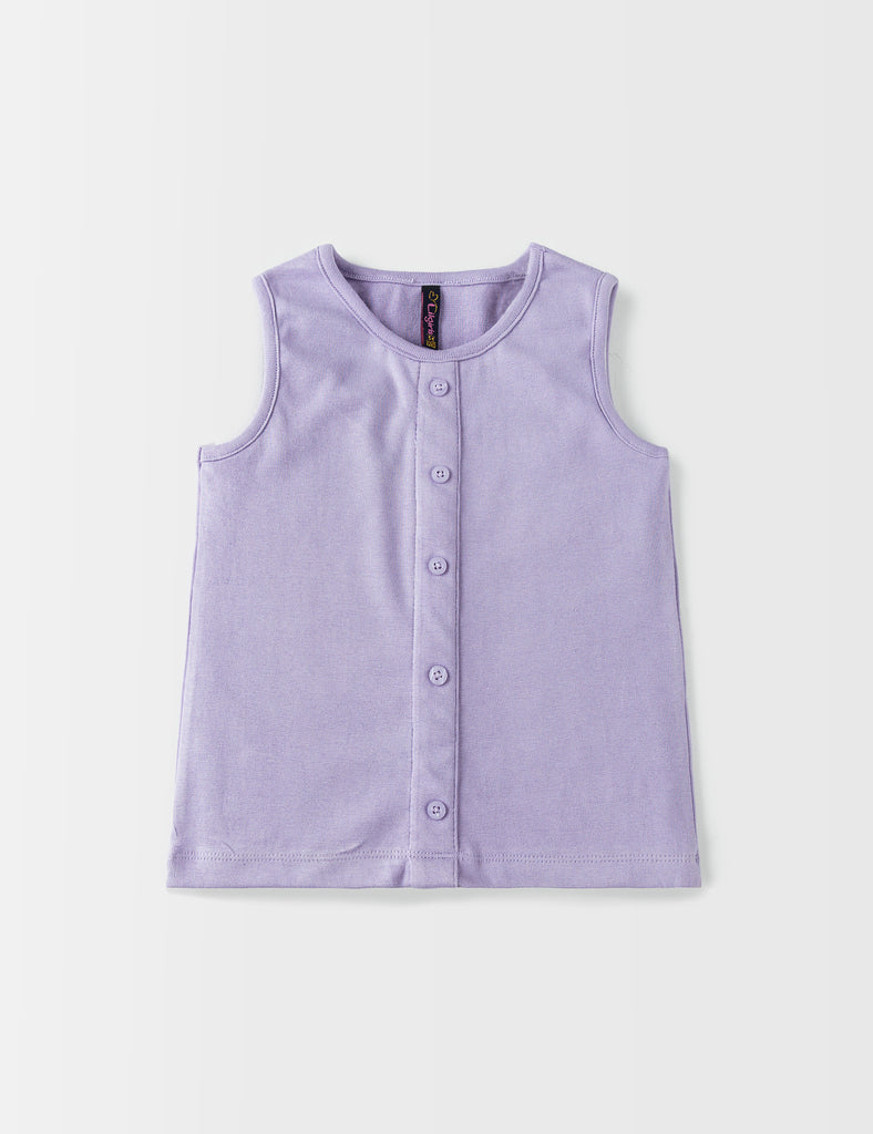 RIBBED BUTTON FRONT VEST