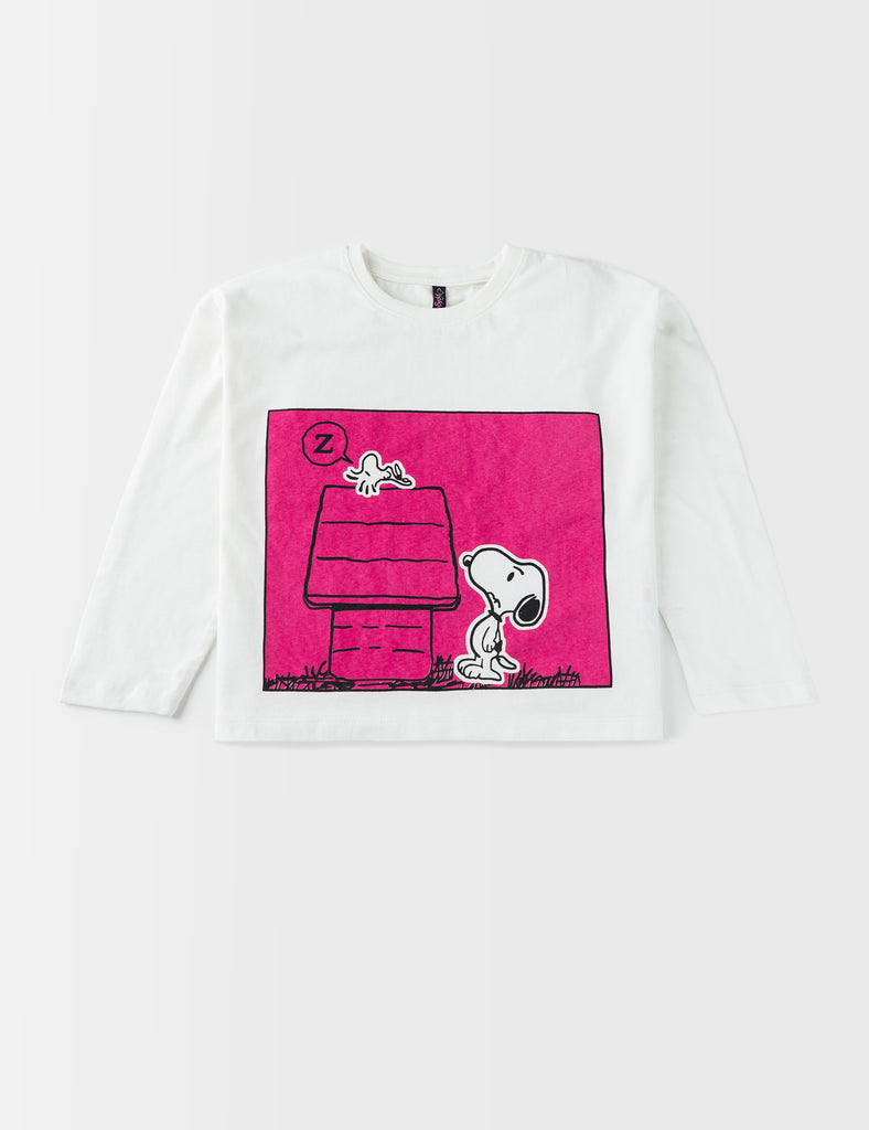 Cropped Snoopy Tee
