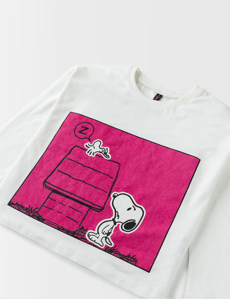 Cropped Snoopy Tee